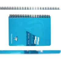 Clairefontaine 5x Spiralbuch A5, 90 Blatt 90g, abtrennbar + mikroperforiert, liniert mit Rand, EUROPA GLOSSY - Türkis 5812Z