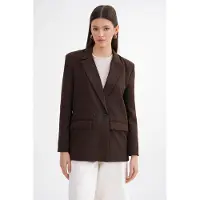 MixRay Langärmliger, knöpfbarer Blazer