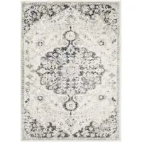 Surya Teppich "Teppich MUNICH", grau, B:200cm H:11,43mm L:275cm, Kunstfaser, Teppiche, Teppich, Vintage Orient Teppich im Boho Stil
