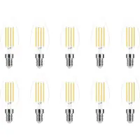 Modee Lighting E14 LED Filamentlampe 4W 470lm 2700K Warmweiß 10 Stück