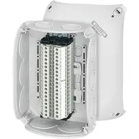 Hensel 62000178 Reihenklemmenkasten 1,5-6 qmm, 19 Klemmen WT 4, mit Außenbefestigung RK 1019 T - 5 Stück