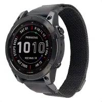 IMoshion QuickFit Milanese Armband - Garmin 20 mm Anschluss - Größe L/XL - Schwarz
