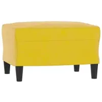 Décoshop26 - Fußhocker/Betthocker 60 x 50 x 41 cm in gelbem Samt DEC030347