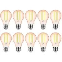 Modee Lighting E27 LED Filamentlampe A60 4W 360lm 1800K Warmweiß 10 Stück