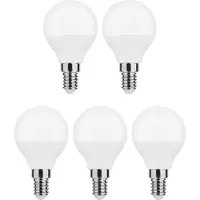 Modee Lighting E14 LED Kugellampe P45 7W 700lm 2700K Warmweiß 5 Stück