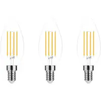Modee Lighting E14 LED Filamentlampe 4W 470lm 4000K Neutralweiß 3 Stück