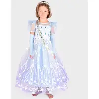 Den Goda Fen Kostüm - Prinzessin Kleid - Die Eiskönigin - - 6-8 Jahre (116-128) - Kostüme