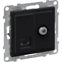 Legrand TV F-TYPE + RJ45 CATEGORY 6 UTP BLACK