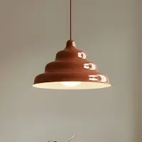 Aldex Fala Hängeleuchte, rot, Ø 23 cm, Glas - , Fala, dimmbar, Rot, für Esszimmer, Metall, Design
