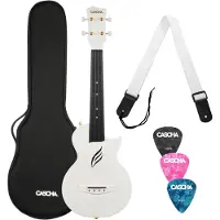 Cascha Carbon Fibre Set Konzert-Ukulele White