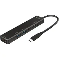 ITEC i-tec USB-C Travel Easy Dock 4K HDMI + Power Delivery 60 W, Kabelgebunden, USB 3.2 Gen 1 (3.1 Gen 1) Type-C, 60 W, Schwarz, MicroSD (TransFlash), SD, Android