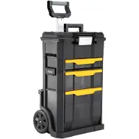 Stanley Rollende Werkstatt 2-in-1, Trolley-Koffer, Schwarz, Gelb