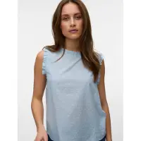 Vero Moda Top Trine 10342734 Hellblau Regular Fit