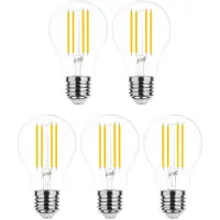 Modee Lighting E27 LED Filamentlampe A60 4,2W 470lm 2700K Warmweiß 5 Stück
