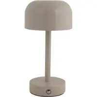 Leitmotiv - Tischleuchte James Led - Grau - 12.5x12.5x24.5cm Tischlampe - Nachttischlampe, Wohnzimmer, Schlafzimmer