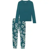 Schiesser Damen Pyjama ModernSchlafanzug, Pyjama Set, Nachtwäsche