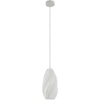 LINDBY Pendelleuchte Nuvia, Ø 15,5 cm, weiß, 3D Druck