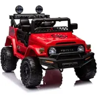 Leantoys Auto Battery Toyota FJ Red 4x4