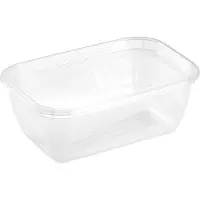 Keeeper Frischhaltedose fredo fresh, 5x 0,5 Liter, eckig Unterteil: transparent, Deckel: grau, Deckel mit