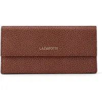 Lazarotti Leder Geldbörse Bologna Leather Wallet With 12 Card Slots Brown braun
