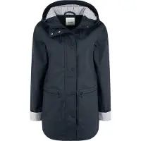 Oxmo OXBecky Damen Regenmantel Regenjacke Übergangsjacke mit Kapuze