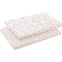 cambrass Senda 50x90x12 Cm Spannbettlaken Für Gitterbett 2 Einheiten