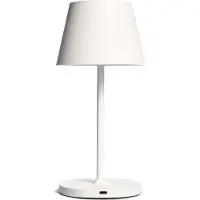 ROLF KERN LED-Tischleuchte „Club“ 25cm weiß Akku dimmbar