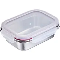 Westmark Lunchbox "Edelstahl Lunch Box/ Frischhaltedose, 600 ml", (1 tlg.), auslaufsichere Brotdose – mikrowellen- & ofenfest