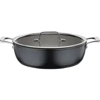 Küchenprofi Gourmettopf mit Glasdeckel 28 cm