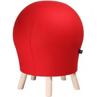 Topstar Hocker Sitness Alpine, mit integriertem Gymnastikball, Bezug 75 % Schurwolle, rot