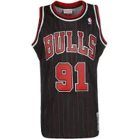 Mitchell & ness Basketball-T-Shirt Chicago Bulls Dennis Rodman Schwarz - L
