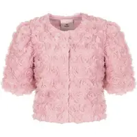 Freebird Damen Blazers F-wv-3d-flower-26-1 - Lichtroze - Größe XL