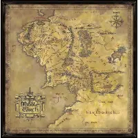 Noble Collection Puzzle - Middle earth’s map
