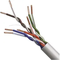 Emos UTP Netzwerkkabel CAT 5e, 100m, PVC, CAT5e-Patchkabel UTP, CCA-Draht, Gigabit LAN Kabel, ungeschirmtes Ethernet Kabel, für Innenbereich, S9137