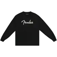 Fender Spaghetti-Logo-Langarm-T-Shirt schwarz M