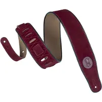 Levys Leathers Mss3 Burgundy Wildleder-Gitarrengurt