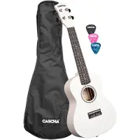 Cascha Konzert Ukulele Linde Weiß
