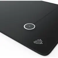 Aplic QI Charger + Mauspad Set, Schnelladegerät mit Titanwolf XXL Mousepad Induktions-Ladegerät (10W Fast Charge Wireless Charger, 900 x 400 mm Gaming Unterlage)