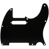 Fender Telecaster-Schlagbrett 8 Löcher 3-lagig schwarz weiß schwarz