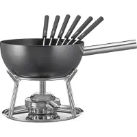Küchenprofi Fondue-Set ALUMINIUM INDUKTION schwarz 23 cm