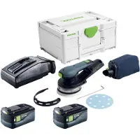 Festool ETSC 2 125-Basic Akku Exzenterschleifer 18 V 125 mm Brushless + 2x Akku 5,0 Ah + Ladegerät + Systainer