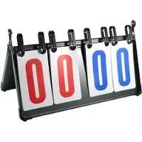 Meoiruery Digitales, tragbares und einfach umklappbares Anzeigetafel-System für Basketball, Tennis, Tischtennis, Fußball und Volleyball