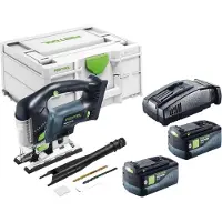 Festool PSBC 420 EB-Basic Akku Pendelstichsäge 18 V 120 mm Brushless + 2x Akku 5,0 Ah + Schnellladegerät + Systainer