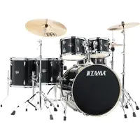 Tama Imperialstar 22 6teiliges Schlagzeug mit Meinl-Becken Hairline schwarz