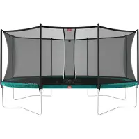Berg Trampolin Grand Favorit Regular 520 + Sicherheitsnetz Comfort Grün