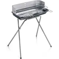 Ompagrill Holzkohlegrill 60-40 Professional Aluminisierter Stahl Grillrost 60x36 cm