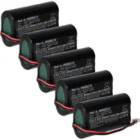 VHBW 5x Akku kompatibel mit Zafferano Dama Pro, Dama, Ofelia Pro, Ofelia, Olivia, Olimpia Tischlampe, Nachttischlampe (5200 mAh, 3,7 V, Li-Ion)