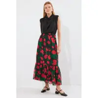 Bigdart Maxi-Rock mit floralem Muster