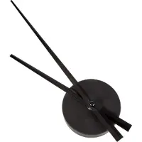 TFA-Dostmann Wanduhr minimalistisch 9,6 x 3,3 x 31 cm schwarz
