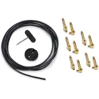 Rockboard PatchWorks Solderless SET Gold 3 m Gerade Klinke - Winkelklinke